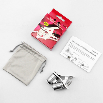 Chuda 9882W klipsový mikroskop pre mobilný telefón, 60x zväčšenie, ABS a optické šošovky