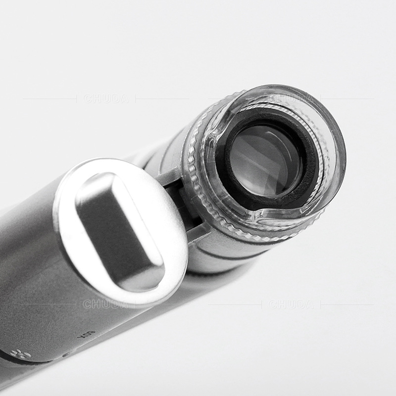 Chuda 9882W klipsový mikroskop pre mobilný telefón, 60x zväčšenie, ABS a optické šošovky