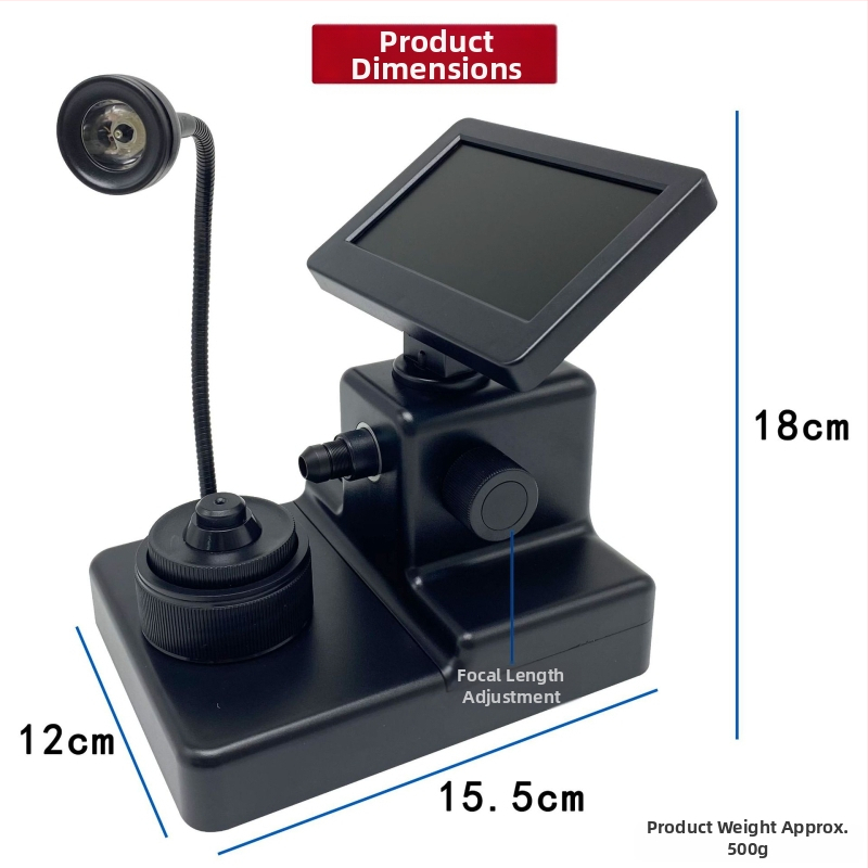 Diamantový lup a mikroskop na šperky — model GH, Guanghui, DIY súprava nástrojov