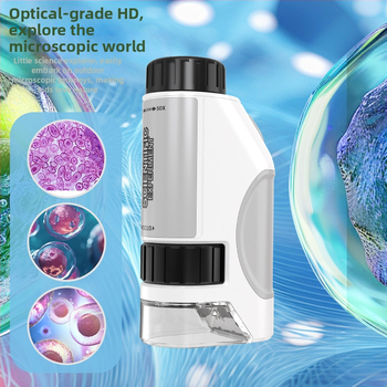 Prenosný detský mikroskop 50–300×, ručné pozorovanie pre vzdelávanie
