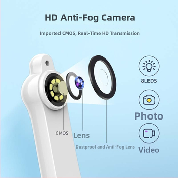 Haiweixun B3 WiFi Integrovaný Ústny Endoskop pre Domáce Dentálne Kontroly - HD