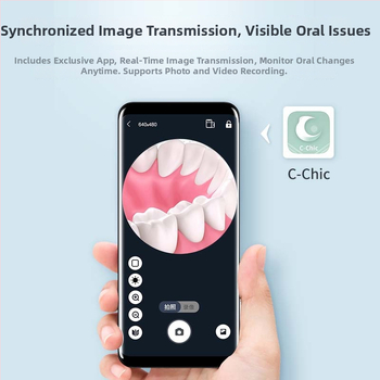 Haiweixun B3 WiFi Integrovaný Ústny Endoskop pre Domáce Dentálne Kontroly - HD