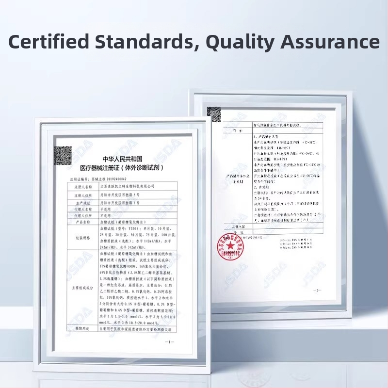 Veresuhkru glükoosimeeter üksikpakendatud testlintidega koduseks kasutamiseks, täielikult automaatne tester, kalibratsioonkood 306; Bränd Leaping Fish