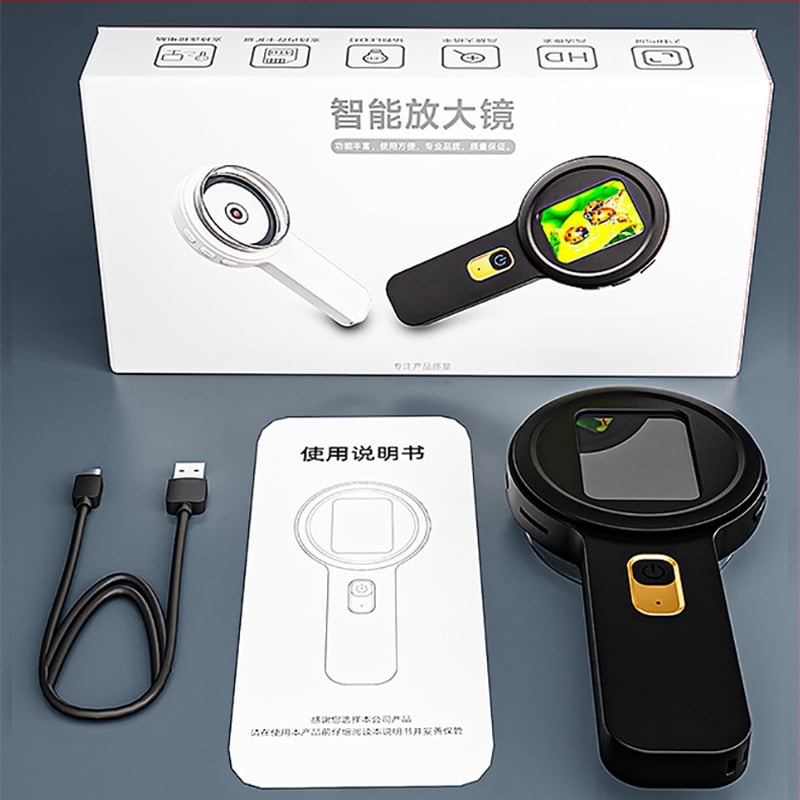 Ručný digitálny mikroskop s lupou na hodnotenie šperkov a drahokamov, vysoké rozlíšenie, inšpekcia a čitateľná pomôcka pre deti