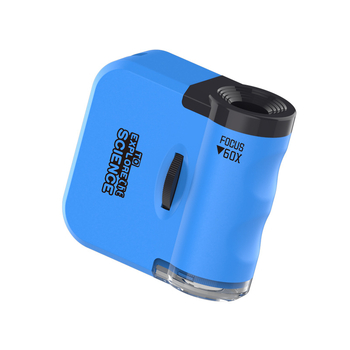 Mini mikroskop na kľúčenku, elektrické vzdelávacie hračky Biológia/Kemika, ABS materiál, sada 192 kusov, pre vek 7–14 rokov