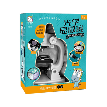 Detský mikroskop 1200X – vzdelávací biologický vedecký set, elektricky napájaný, vhodný pre DIY, pre deti 7–14 rokov