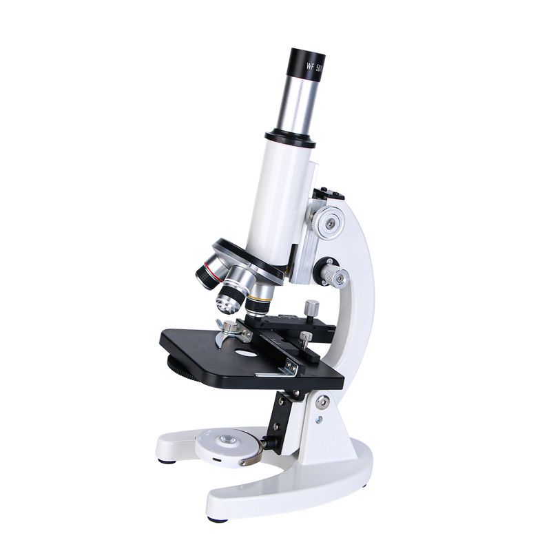Výchovný mikroskop pre vyučovanie, kovová konštrukcia, ručne ovládaný, multifunkčný, vhodný pre vek 7–14 rokov