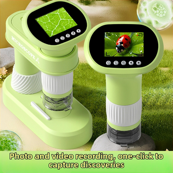 Optický elektronický mikroskop pre deti, prenosný ručný mikroskop pre vedecké experimenty, profesionálna úroveň, vysoké rozlíšenie obrazu, na pozorovanie baktérií