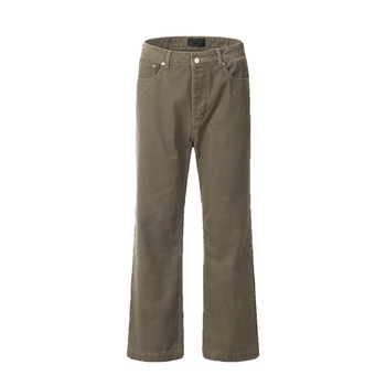 Muške traperice - retro, uspravni kroj, srednji pojas, zip zatvarač, pamuk 60%+