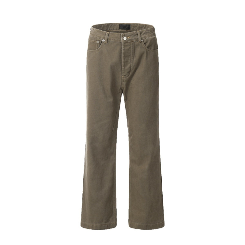 Muške traperice - retro, uspravni kroj, srednji pojas, zip zatvarač, pamuk 60%+