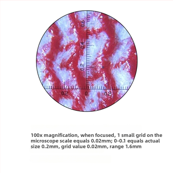 Prenosný profesionálny mikroskop - 100x zväčšenie, LED osvetlenie, meracia stupnica