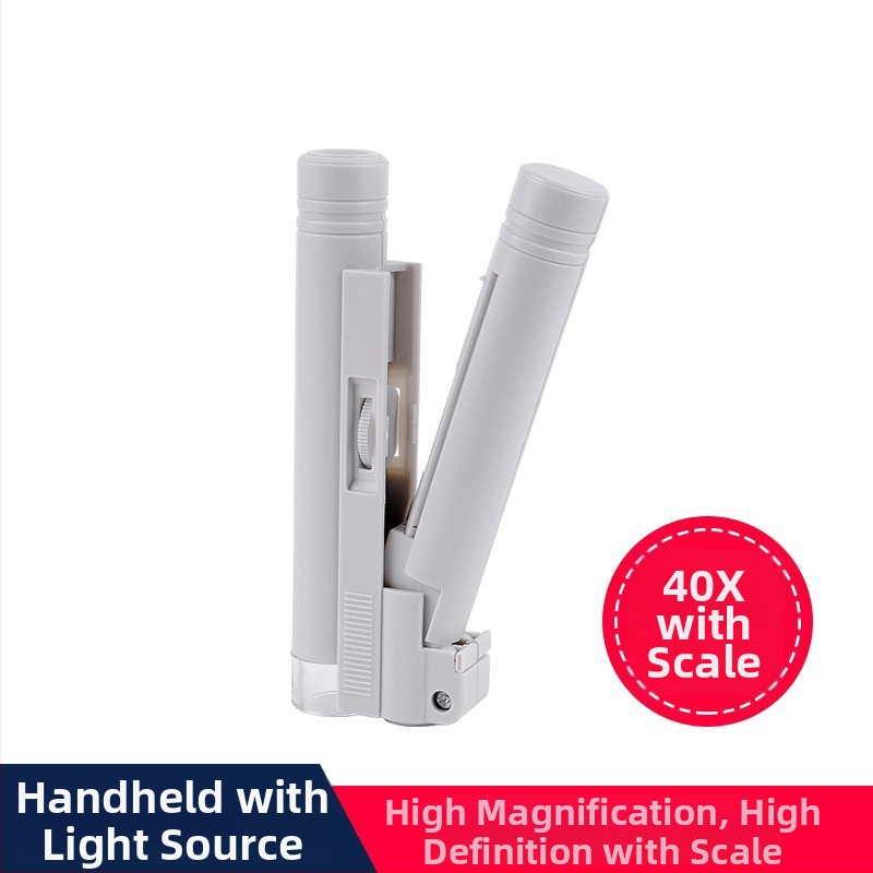 Prenosný profesionálny mikroskop - 100x zväčšenie, LED osvetlenie, meracia stupnica