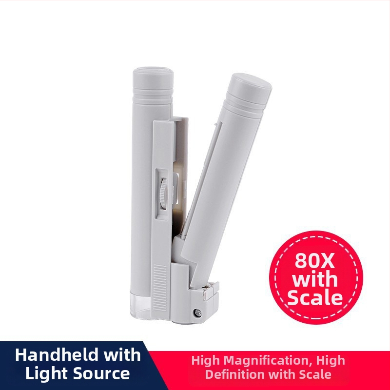 Prenosný profesionálny mikroskop - 100x zväčšenie, LED osvetlenie, meracia stupnica