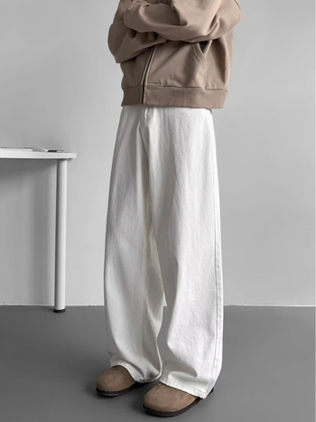 Blugi bărbați din denim: croială dreaptă, talie medie, fermoar, lungi