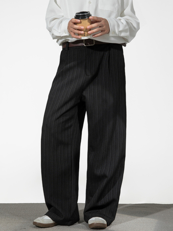 Pantaloni casual pentru bărbați, croială relaxată, croială dreaptă, talie medie, pantaloni lungi, 100% poliester