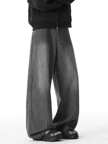 Džínsy - Street Trend, voľný strih, stredný pás, zapínanie na gombíky, dlhé nohavice