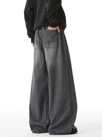 Džínsy - Street Trend, voľný strih, stredný pás, zapínanie na gombíky, dlhé nohavice