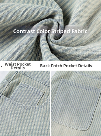 Džínsy - Street Trend, voľný strih, stredný pás, zapínanie na gombíky, dlhé nohavice