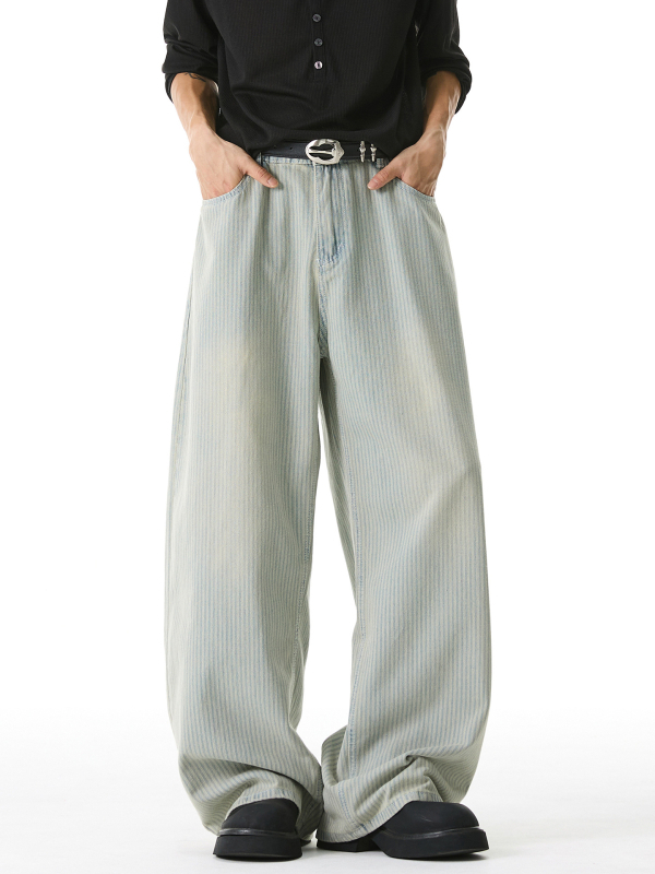 Džínsy - Street Trend, voľný strih, stredný pás, zapínanie na gombíky, dlhé nohavice