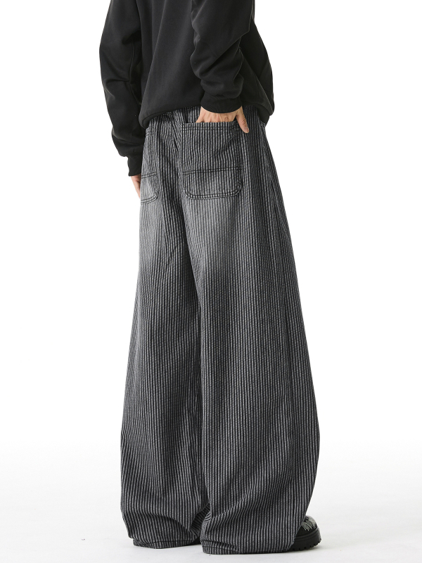 Džínsy - Street Trend, voľný strih, stredný pás, zapínanie na gombíky, dlhé nohavice