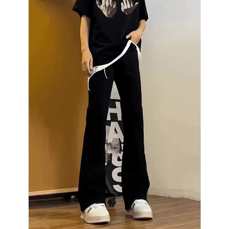 Muške traperice – mikro flare, straight kroj, srednji pojas, oprani denim, 60% pamuk, ljeto