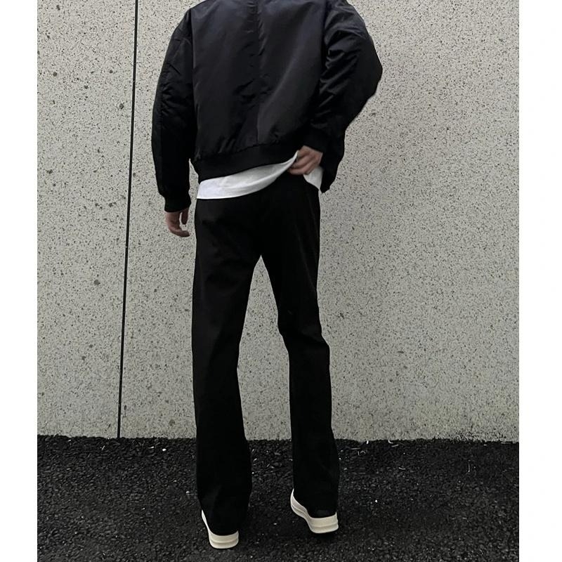 Pánske športové voľnočasové nohavice s rovným strihom, stredná výška pásu, šnúrka na zaväzovanie, priedušný polyesterový zmes, bez pokrčenia