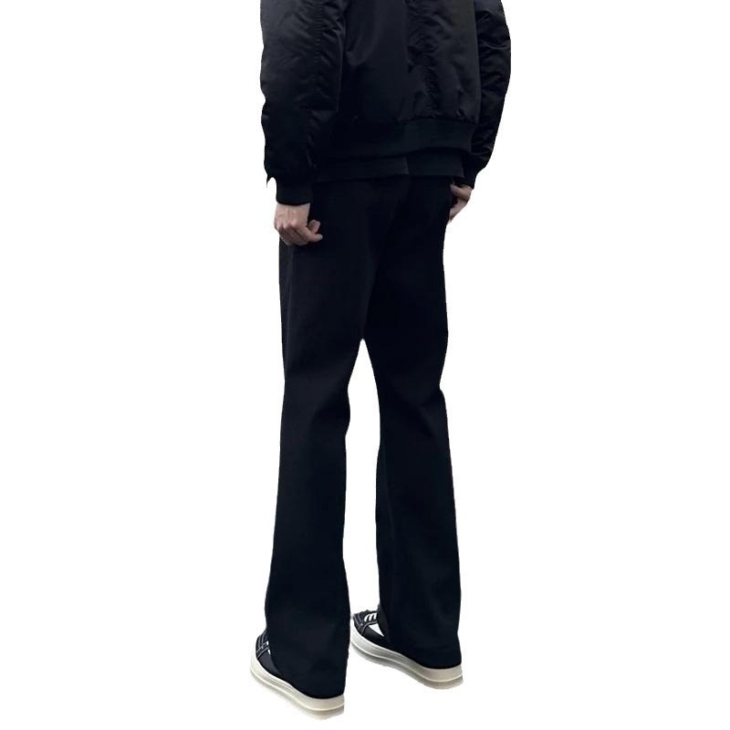 Pánske športové voľnočasové nohavice s rovným strihom, stredná výška pásu, šnúrka na zaväzovanie, priedušný polyesterový zmes, bez pokrčenia