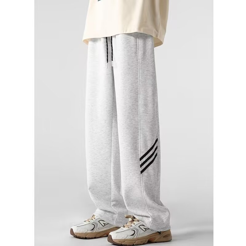 Pánske voľnočasové nohavice rovný strih, stredný pás, bez opasku, bavlnená zmes, leto