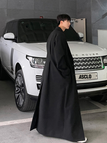 ASCLO ανδρικό χειμερινό παλτό, κορεακή έκδοση, χαλαρή γραμμή, μπροστινό κούμπωμα μονόμπροστο, μεσαίο πάχος υφάσματος από πολυεστέρα, επένδυση πολυεστέρα, τσέπες με καπάκια, ίσιο τελείωμα