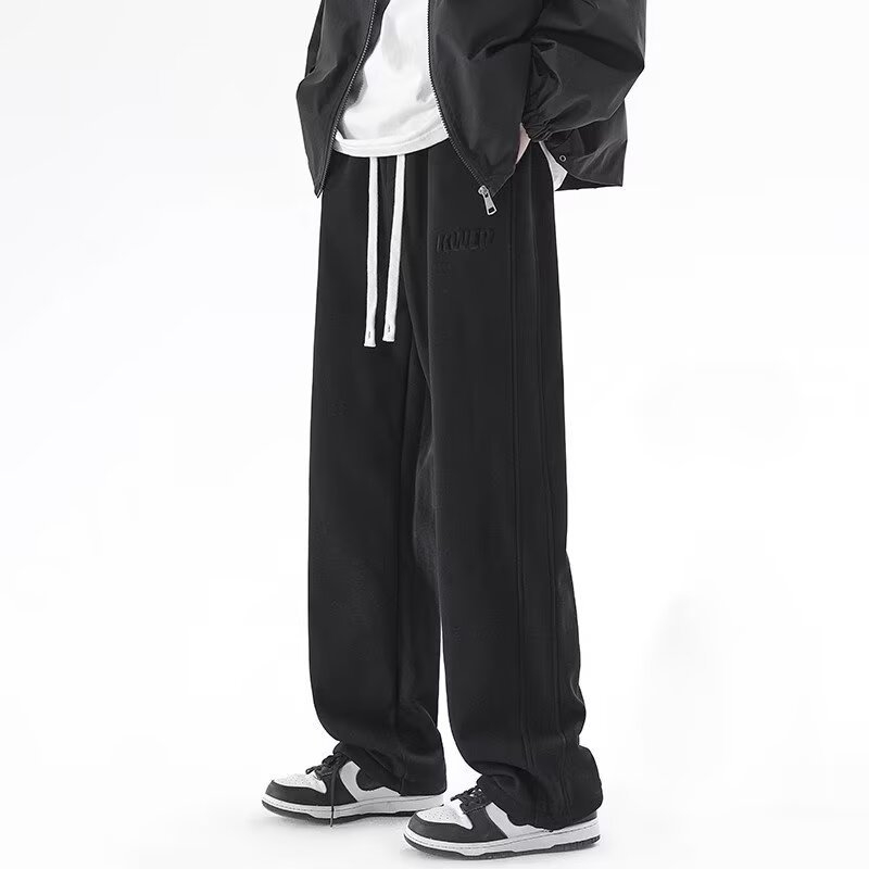 Pánske nohavice s rovnou nohavicou, flís vo vnútri, bavlnená zmes, stredne vysoký pás, šnúrka v páse, zimné