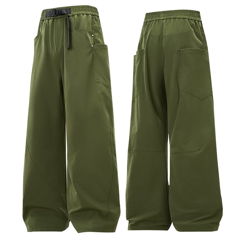 Унисекс панталони за открито с функционалност — полиестер, зимна употреба, свободна кройка, подходящи за движение, колоездене и снежни спортове