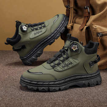 Martin čizme, gornji materijal: umjetna PU, zaobljeni vrh, visina pete srednja 3-5 cm, visina shafta srednja