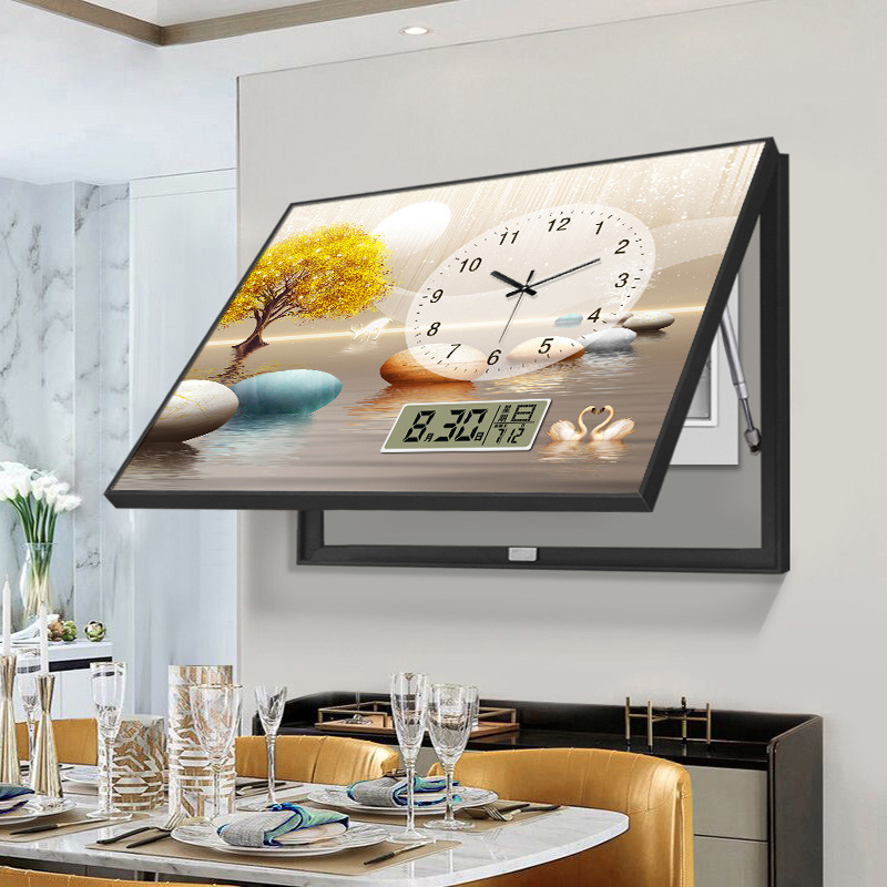 Διακοσμητικός πίνακας for κουτί μετρητή ρεύματος με αφηρημένο σχέδιο σε κάδρο σκελετός από κράμα αλουμινίου καμβάς με βάση λαδιού κρυσταλλοπορσελάνινο φινίρισμα