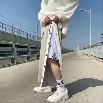 Muške casual sportske hlače, labav kroj, srednji pojas, zatvarač na vezanje, poliester-blend, prozračne