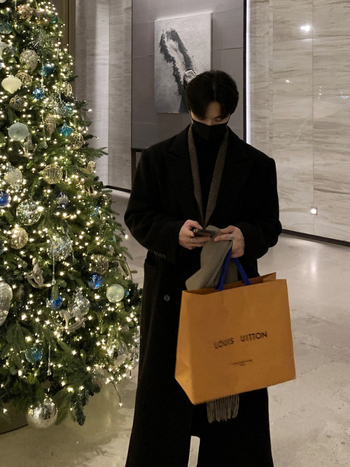 Kabát ASCLO s dvojitým zapínaním, korejský štýl, voľný strih, hrubý vlnený materiál s 90% polyesteru, na zimu