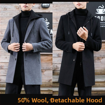 Corduroy kabát s odnímateľnou kapucňou, jednoredé zapínanie, voľný strih, jar 2025