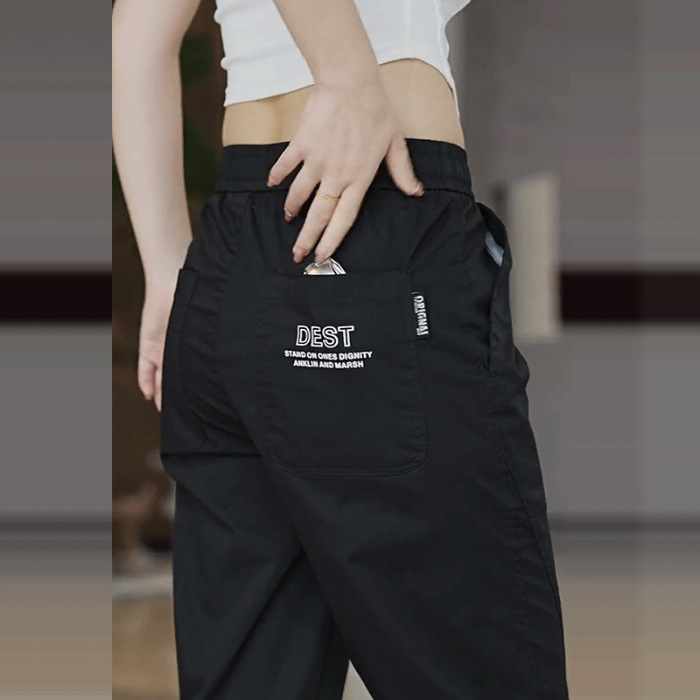 Muške casual jogger hlače s elastičnim pojasom, skraćeni ravni kroj, otisak, visoka elastičnost, bambus vlakno.