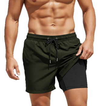 Muške plažne šorceve – brzo sušeći poliester, podstava 92% poliester, pogodna za trčanje, fitness i vodene sportove