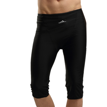 Pantaloni de baie pentru bărbați, lungime trei sferturi, culoare solidă, material nylon, greutate țesut 200 g, căptușeală poliester 82%, model 501, pentru înot și în apă