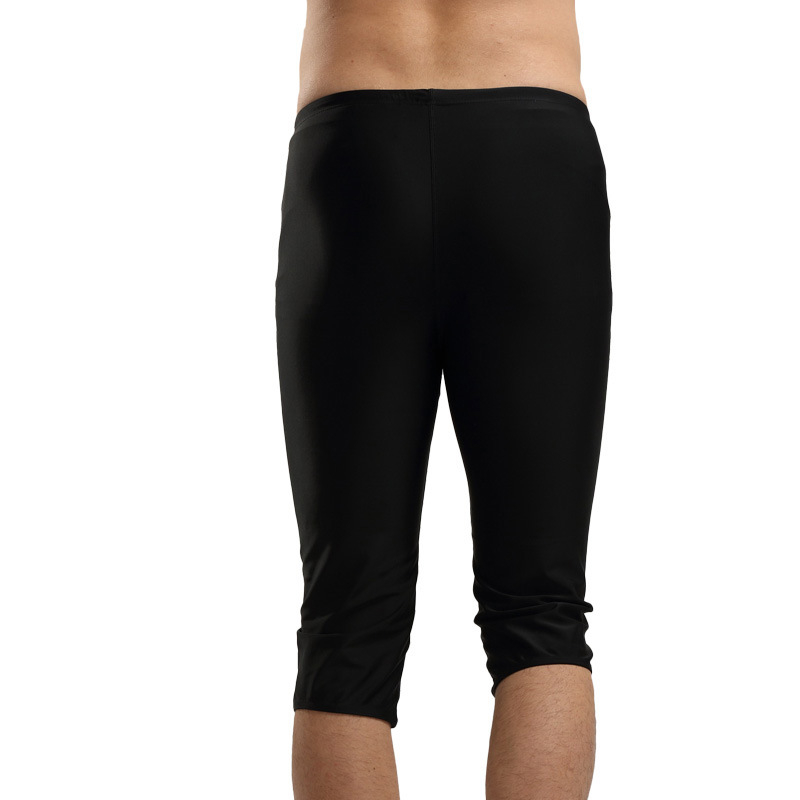 Pantaloni de baie pentru bărbați, lungime trei sferturi, culoare solidă, material nylon, greutate țesut 200 g, căptușeală poliester 82%, model 501, pentru înot și în apă