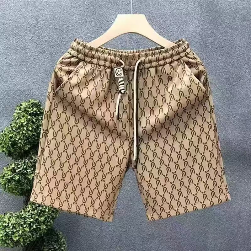 Muške kratke hlače – korejski stil, ravni kroj, mikroelastičnost, 100% poliester