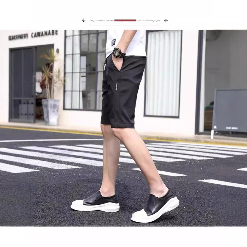 Muške casual kratke hlače, korejskog stila, ravnog kroja, poliester 95%, ljeto
