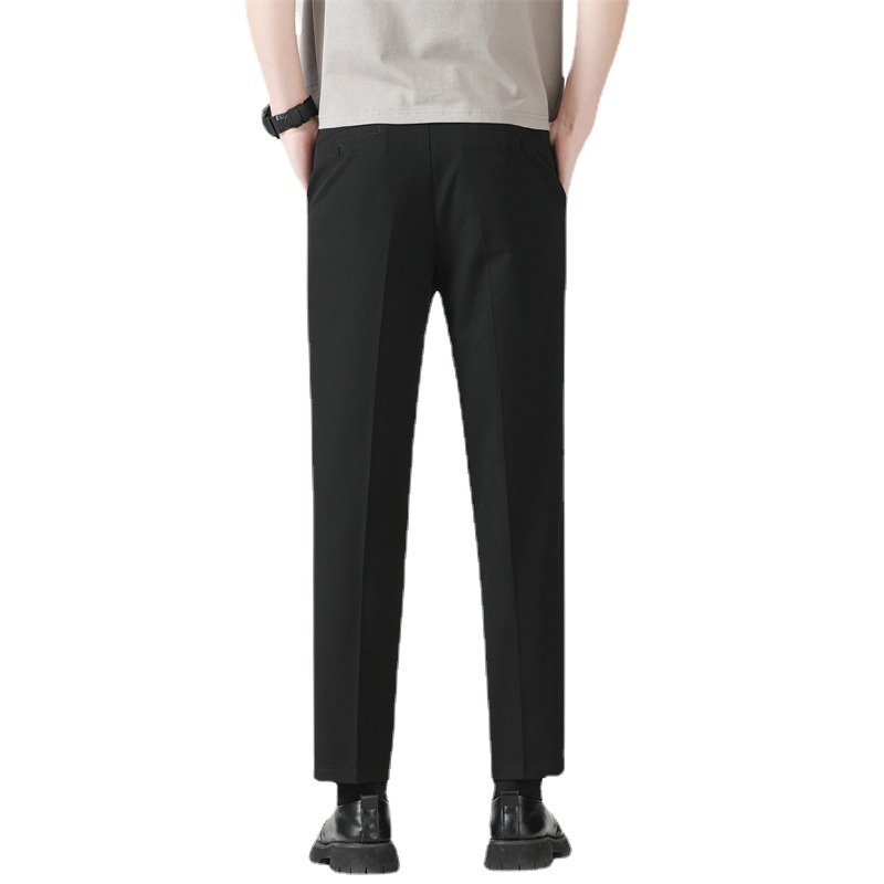 Pánske nohavice na oblek – rovný strih, obchodný štýl, 95% polyester, do práce, jeseň 2023
