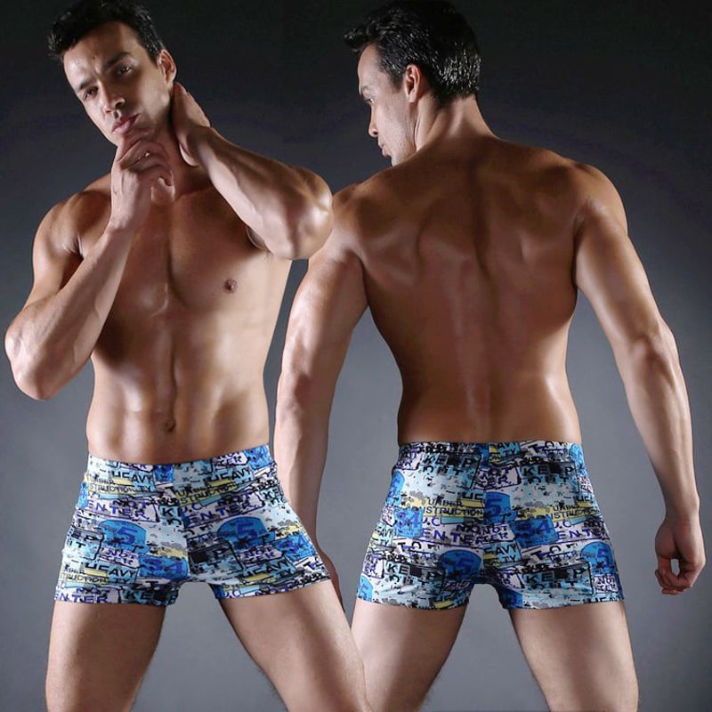 Muške kupaće gaće s printom, mješavina Spandex/Lycra, 88% poliester, 110 g težine, stil briefs