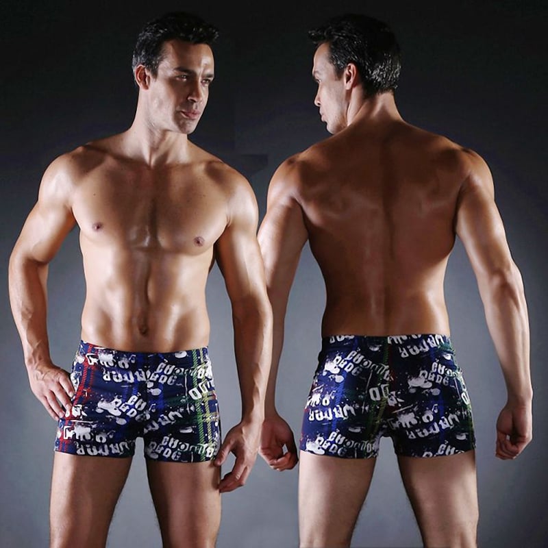 Muške kupaće gaće s printom, mješavina Spandex/Lycra, 88% poliester, 110 g težine, stil briefs
