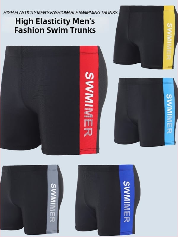 Pánske plavecké šortky s potlačou, rýchloschnúce, boxer štýl, 90% polyester + 10% spandex, 150 g/m², podšívka 100% polyester
