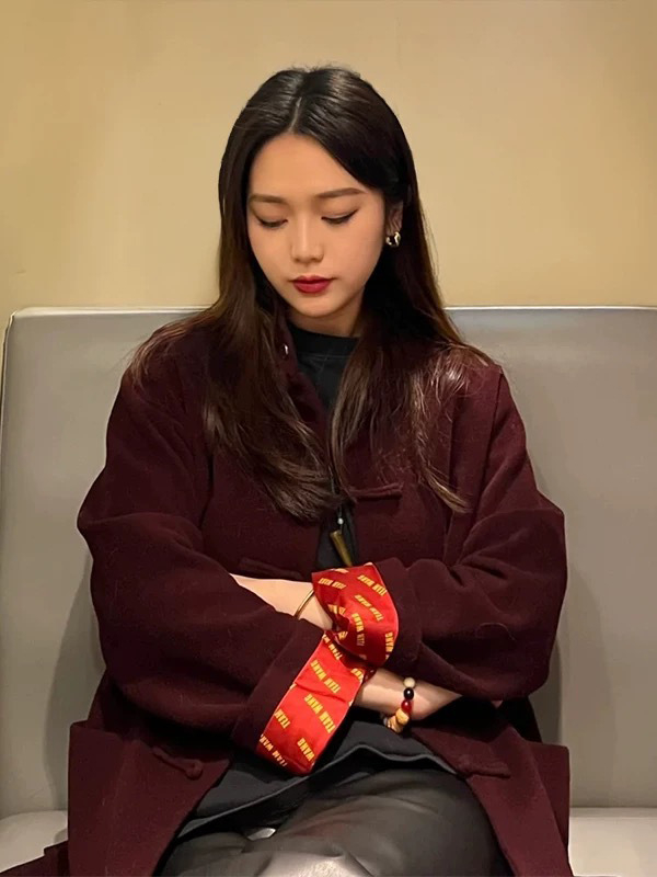 Tang štýlová bunda s džakardovým vzorom, vlnený zmes, 50% vlna, stojací golier, čínsky štýl, pre mužov, voľnočasové