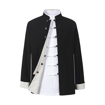 Zhongshan oblek - Retro čínskeho štýlu, 100% bavlna, jesenné denné nosenie pre mužov