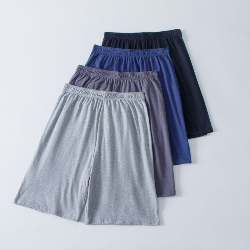 Pánske bavlnené pyžamové nohavice na voľno, stredný pás, 100% bavlna, tkanina 40s, všetky ročné obdobia, bavlnená podšívka v rozkroku