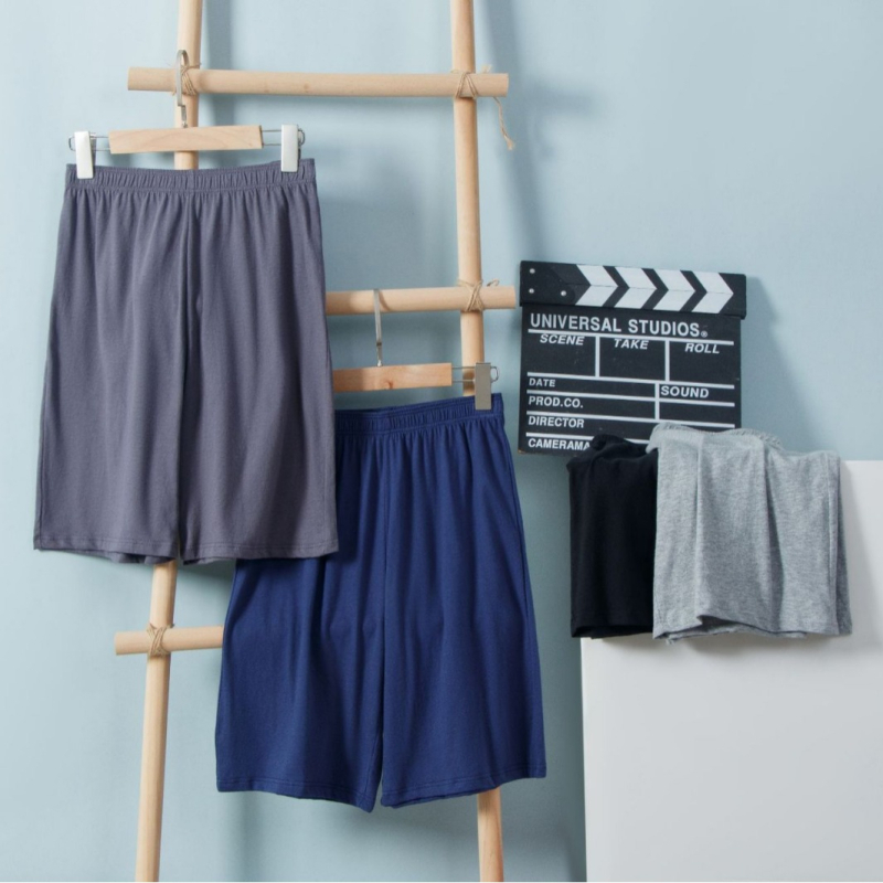 Pánske bavlnené pyžamové nohavice na voľno, stredný pás, 100% bavlna, tkanina 40s, všetky ročné obdobia, bavlnená podšívka v rozkroku